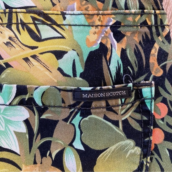 Scotch & Soda Maison Scotch Les Bon Vivants Jungle Print Tapered Jeans exotic lo - Picture 7 of 14